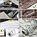 60cm x 100cm & 60cm x 200cm Marble Sheet Sticker, PVC Waterproof Self-Adhesive for Kitchen and Furniture