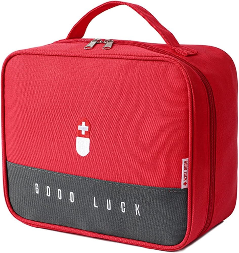 Large First Aid Pouch Multi-Function Medical Kits Storage Bag with Zipper, Portable First Aid Medicine Pouch, Empty First Aid Pouch Medicine Bag (1Pcs)