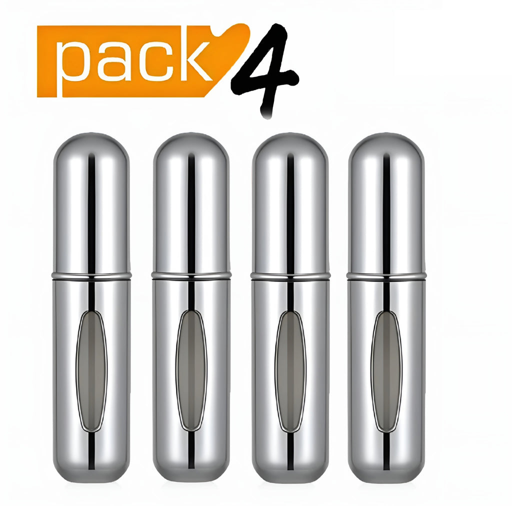Pack of 4 Refillable 5ml Mini Perfume Spray Bottle - Portable Travel Cosmetic Container,Perfume Refillable Spray Bottles, 5ml Portable Mini Refillable Perfume, 5ml Tester Spray, Perfume Refill Bottle, Perfume for Men, Women, and Girls PROMISE TO SELL